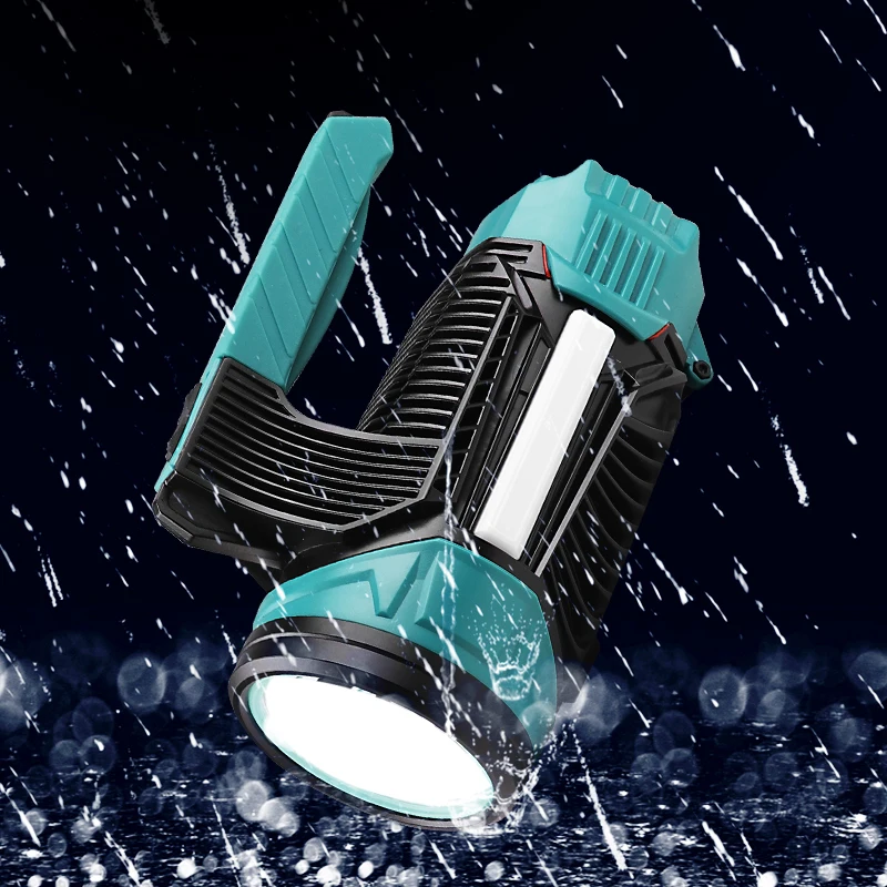 Super Spožas LED Spuldzes, Ūdensizturīgs Lādējams Prožektors, Rokas Lāpu, Darba Gaismas ar Sānu apgaismojums Iebūvēts Akumulators Uzmanības centrā . ' - ' . 3