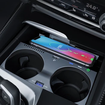 BMW 5 6 Sērijas G30 G38 G32 6GT 2017-2021 15w auto bezvadu lādētāju ātri lādētājs mobilā tālruņa lādētāju, lādēšanas paliktņa panelis