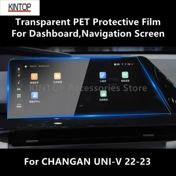 Par CHANGAN UNI-V 22-23 Paneļa,Navigācijas Ekrāns Pārredzamu PET aizsargplēvi Anti-scratch Filmu Piederumi Pielāgot
