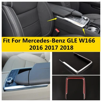 Vidū Kontrolēt Pārnesumu Pārslēgšanas Multivides Dekoru Segtu Apdares Interjera Ciļņi Piederumi Mercedes-Benz GLE W166 2016 2017 2018