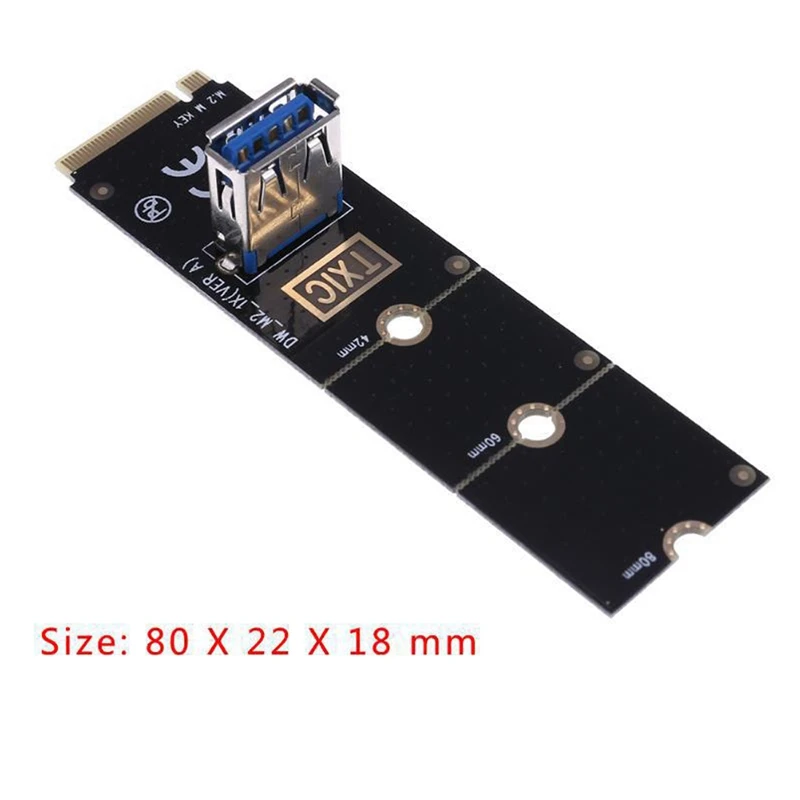 2gab NGFF M. 2 USB3.0 PCI Express Pārveidotāja Adapteris Grafikas Cardextender M2 Uz PCI-E Pcie Nodošanu Ieguves Stāvvadu . ' - ' . 5