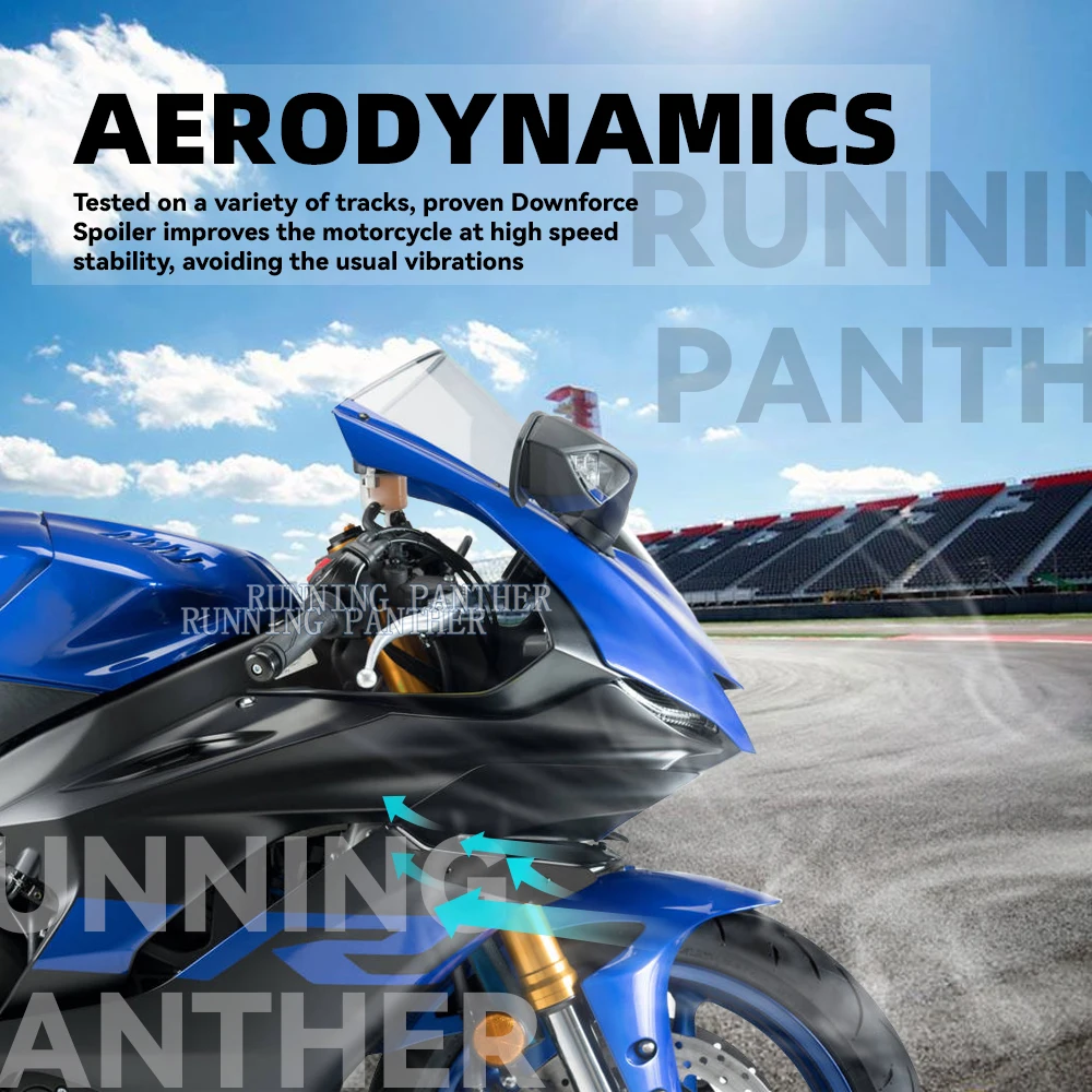 Motociklu Aptecētājs Daļas Aerodinamisko Spārnu Komplekts ar Fiksētu Winglet Aptecētājs Ārējie Par YAMAHA YZF-R1 YZF R1 2015-2021 . ' - ' . 2