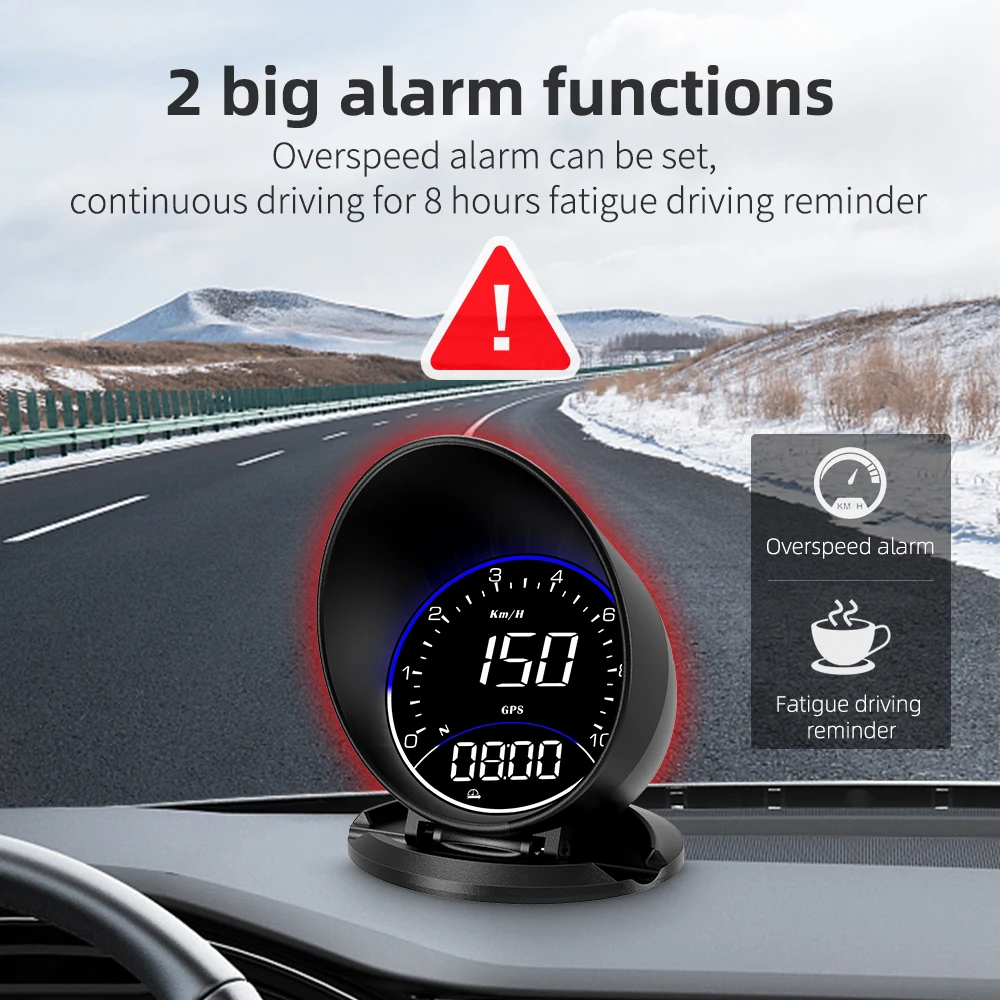 NAZE G6 GPS HUD ātruma pārsniegšanu Signalizācija / Nogurums Braukšanas Atgādinājums Head Up Displejs Auto Aksesuāri Saderīgs Visām Transportlīdzekļu . ' - ' . 3
