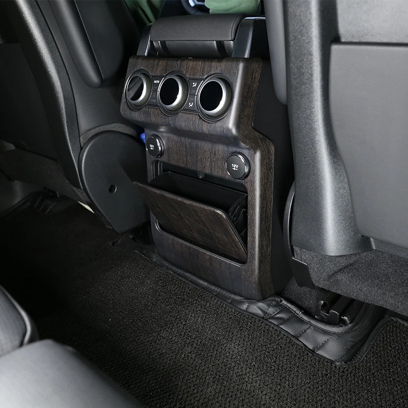 Par Land Rover Discovery 5 LR5 L462 2017-2020 ABS Automašīnas Aizmugurējā Rindā, Gaisa Kondicionieris Ventilācijas Izvads Vāciņš Melns, Uzlīmes, Auto Piederumi . ' - ' . 4