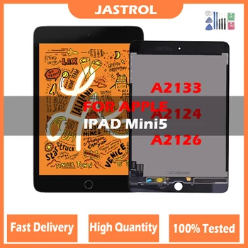 100% Testēti Original LCD iPad Mini 5 A2133 A2124 A2126 LCD Displejs, Touch Screen Digitizer Sensoru Panelis Rezerves Daļas