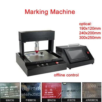 190x120 240x200 300x250mm Kodēšanas iekārtas Marķēšana Mašīna, Elektriskā Touch Screen Offline Kontroles Metāla Plāksnītē
