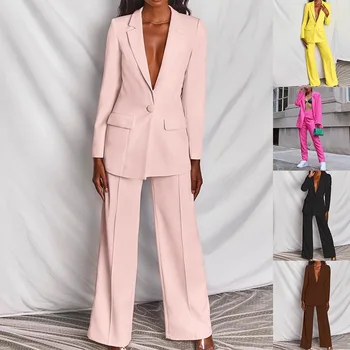 2022. gada Pavasara un Vasaras Vīriešu Uzvalks Modes Gadījuma Profesionālo 2 Gabals Komplekti, Sieviešu Apģērbs