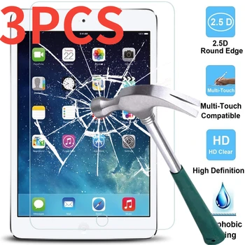 3PCS 9H Rūdīta Stikla iPad 7. Paaudzes 10.2 collu Ekrāna Aizsargs 2019 A2200 A2198 A2197 HD Stikla Aizsardzības plēves