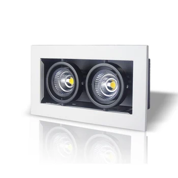 6PCS/daudz Dubultā LED Downlight Aptumšojami 2X10W LED Griestu Gaismas AC85V-265V Silts/vēss Balts Prožektora Lampas Dzīves Telpu Dekorēšana