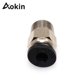 Aokin 5gab Pneimatiskās Savienotājs PC4-01 par 1,75 mm ptfe Caurules Ātrais Savienojums-Barība, ieplūdes, Par J-Galvas Piederumi Hotend 3D Printeri