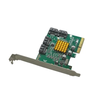 Augstas Veiktspējas Raid Kontroliera uz PCIE X4 4 SATA3 Porti.0 Karti ar Marvell 88SE9230 Chip