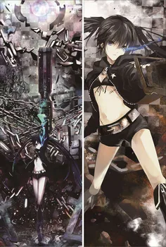 Black rock shooter BRS anime Rakstzīmes, seksīga meitene, spēka un dead master mest spilvena segums white rock shooter ķermeņa Spilvendrāna
