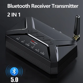 Bluetooth5.0 Audio Raidītājs Uztvērējs HD 40M Zema Latentuma Bezvadu Bluetooth Adapteris 3,5 mm AUX Jack RCA USB TV DATORA Austiņas
