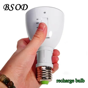 BSOD Multi-functionnal LED Avārijas Gaismas Spuldzes AC85-265V Uzlādējams Burvju Lampa E27 Lukturīti, Mājas Iekštelpu Apgaismojums Balts