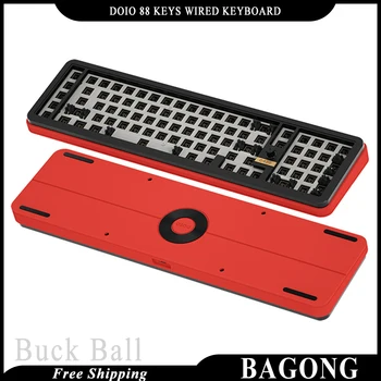 Doio Kb88-01 88 Taustiņu Klaviatūru Retro Mechanical Gaming Keyboard Alumīnija Sakausējuma Vadu Piederums Datoru Pc Cilvēks Birojs Dāvanas