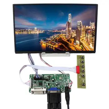 DVI, VGA LCD Kontrolieris Valde Ar 10.1 collu 1366x768 B101XAN01 IPS LCD Panelis