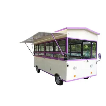 Elektriskā Iela Pārtikas Grozā Mūsdienu Autobusu Pārtikas Truck 4 Riteņiem Āra Pārtikas Kiosks Mobilo Virtuves Customizabled