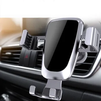 Gravitācijas Auto Stiprinājums, Mobilā Tālruņa Turētāju Automašīnas Gaisa Ventilācijas Klipu Stāvēt Mobilo telefonu GPS Atbalsts iPhone Huawei Samsung