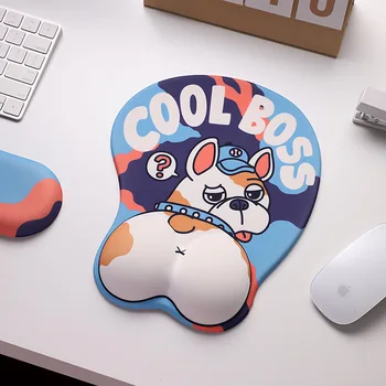 Kawaii Anime Peles Paliktņa Tastatūras Rokas Balsts Atbalsta Silikona Gēla Anti Slip 3D Gudrs Suns Datoru, Klēpjdatoru Biroja Spēļu peles paliktnis