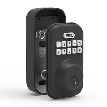 Keyless Ieceļošanas Durvju Slēdzeni Ar Rokturi - Elektronisko Tastatūru Deadbolt Ar Durvju Rokturi - Deadbolt Smart Lock