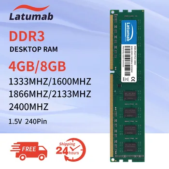 Latumab Memoria RAM DDR3 8GB 16GB 1866MHz 1600 1333MHz 2133MHz 2400MHz DIMM 1,5 V 240Pin Darbvirsmas DD3 Atmiņa