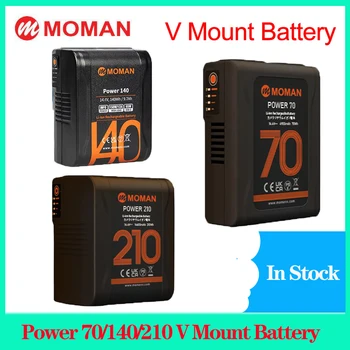 Moman Jauda 70/140/210 V Mount Akumulatoru D-Tap & USB-C Rezultātus Mikro Kabatas baterijas, led gaismas, kamera, viedtālruņiem, klēpjdatoriem