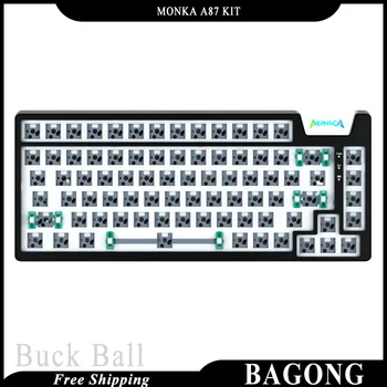 Monka A87 Keybaord 87 Taustiņi Tri Režīmā, Mehāniskā Klaviatūra Komplekts Bluetooth Bezvadu Rgb Backlit Piederums Datoru Pc Spēļu Dāvanu