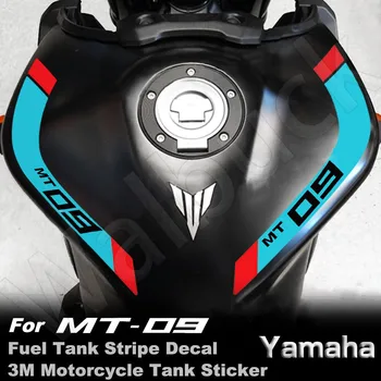 Motocikla Degvielas Tvertnes Uzlīmes 3M Svītru Uzlīmes Piederumi Ūdensizturīgs Par YAMAHA MT-09 MT09 mt 09 FZ-09 FZ09 2014-2023