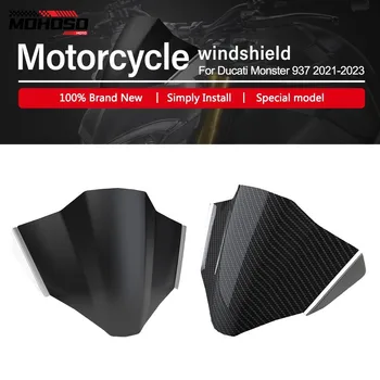 Motociklu Accesories Par Ducati Monster 937 2021 2022 2023 Vējstikla Ekrāna Vizieri Priekšējā Stikla Aizsargs Segtu Monster937 21-23