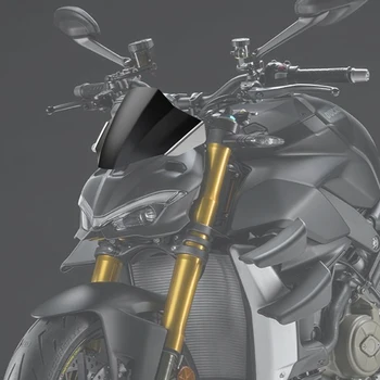 Motociklu, LAI Ducati Streetfigh*** V4S 2020 2021 2022 Accesories Vējstikla Ekrāna Vizieri Priekšējā stikla Aizsargs Segtu 2023 2024