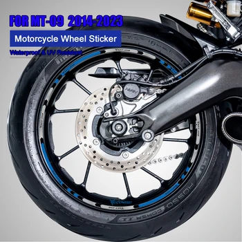 Motociklu Uzlīmes Atstarojošie 17inch Riteņu Decal MT 09 2023 Piederumi Yamaha MT-09 MT09 2014 2017 2019 2020 2021 2022