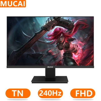 MUCAI 25 Collu Monitors, 240Hz LCD Spēlētājs Datora Ekrāna PC FHD Darbvirsmas TN Panelis Nav Izliektas HDMI-saderīgam/DP/1920*1080