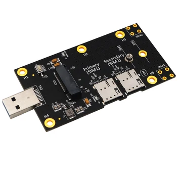 NGFF M. 2 USB 3.0 Adapteris Paplašināšanas Karti ar Dual NANO SIM Kartes Slots 3G/4G/5G Modulis Atbalsta M2 taustiņu B 3042/3052 Wifi Karti