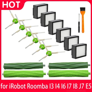 par IRobot Roomba I7, I8 E5 E6 I3 J7 I6 Robots putekļu Sūcēju Piederumi Galvenais Sānu Suku Rezerves Daļas