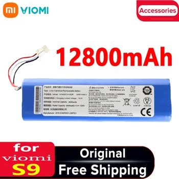 Par Viomi S9 Original Accessories 12800mAh Litija Akumulators Uzlādējams Akumulators ir Piemērots Remonta un Rezerves