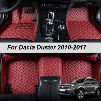 Pasūtījuma Izgatavotas Ādas Automašīnas Grīdas Paklāji Dacia Duster 2010 2011 2012 2013 2014 2015 2017 Paklāji Paklāji Pēdu Spilventiņi Piederumi