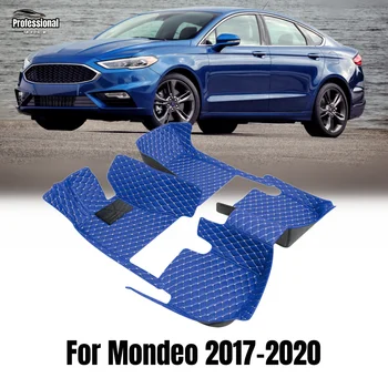 Pielāgot Automašīnas Grīdas Paklājs Ford Mondeo 2017-2020 LHD RHD Ādas neslīdoša Ūdensnecaurlaidīga Paklāju Auto Interjera Aksesuāri