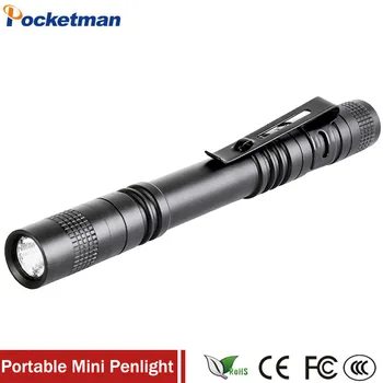 Pocketman Spēcīgs Mini Lukturītis LED Spilgti Mini Penlight Klipu Kabatas Lukturis Gaismas Portatīvie Lukturīti Lāpu Izmantot AAA Bttery