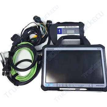 Portatīvo KF D1 Tablete+Par MB Star SD Savienojumu C4 Diagnostikas Rīks Multiplexer Xentry DAS WIS Epc Benz Vieglajiem Automobiļiem, Kravas Furgons,