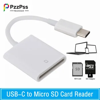 PzzPss C TIPA USB-3.1 USB-C Micro SD SDXC Karšu Lasītājs, OTG Kabelis, C TIPA Mini Adapteris Priekš Macbook Tālruni, Samsung un Huawei