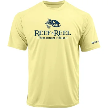 REEF & TĪTAVAS Zvejas Krekls Āra Īsām Piedurknēm T Krekls Zivju Apģērbu Aizsardzība Valkāt Elpojošs Makšķerēšanas Apģērbs Camisa De Pesca