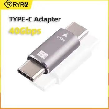 RYRA Tipa C Dual Vīriešu Adapteri 40Gbps Datu Pārraides 100W Ātra Uzlāde Samsung Notebook atbalsts video/audio pārraides