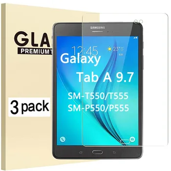 Rūdīta Stikla Samsung Galaxy Tab 9.7 & S Pen 2015. gadam SM-T550 SM-T555 SM-P550 SM-P555 Anti-Scratch Ekrāna Aizsargs Filmu