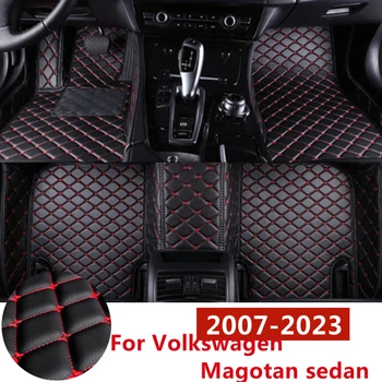 SJ jebkuros Laika Custom Fit Par Volkswagen Magotan Sedans Automašīnas Grīdas Paklāji Priekšā un Aizmugurējais FloorLiner Stils Auto Daļas Paklāju Mat