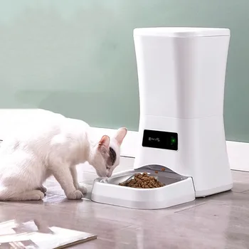 Smart Suņi Automātiskās Barotavas Kaķis Kibble Konteineru un Taimeris Bezvadu Wif Pakārtotā Dozatoru Bļodā, Skaitliski Mazo Dzīvnieku izcelsmes Produkti