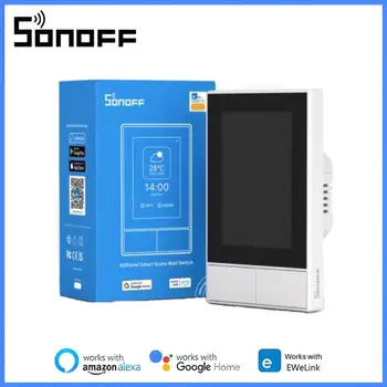 SONOFF NS Panelis Balts Smart Scene Sienas Slēdzi ES/ ASV Wifi Smart Termostats Displeja Maiņa Atbalsta eWelink Alexa, Google Home