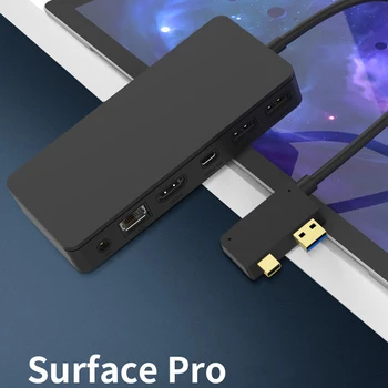 Tablet PC, klēpjdatoru piederumi RJ45 Mini DP, USB HUB MST Doks HD par microsoft surface Pro3/4/5/6 laptop1/2 dokstacija HDMI