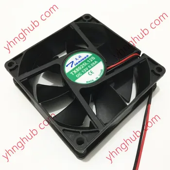 Tianxuan TX8025L12S DC 12V 0.08 A 80x80x25mm 2-Wire Serveru Dzesēšanas Ventilators