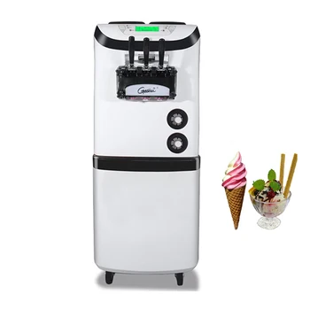 Tirdzniecības Mīksta Saldējuma Mašīna, 3 Flavors Saldējuma Maker Desertu Veikals Salds Konusi Saldēšanas Iekārtas, Tirdzniecības Automāts