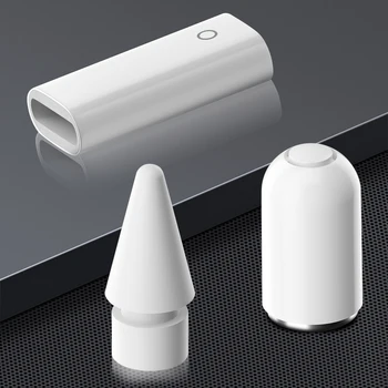 Uzlādes Adapters Magnētisko Zīmuli Klp Stylus Nib Set 3-in-1 Rezerves Plug and Play iebūvēto Smart Čipa Apple Zīmuli 1